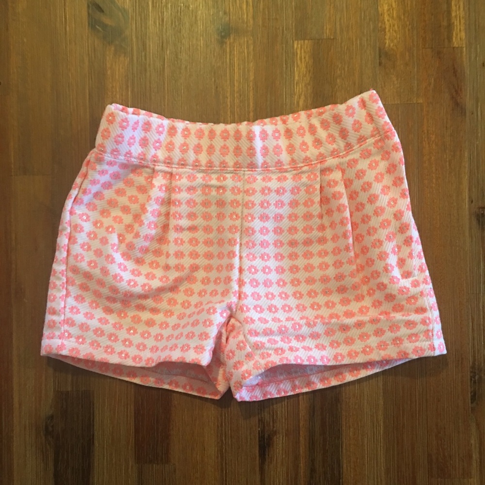 Janie and Jack patterned pleated shorts, 18-24 mos